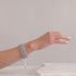 Weiße Nashorn-Glieder | Deluxe Kismet Armband | Weiß x Silber